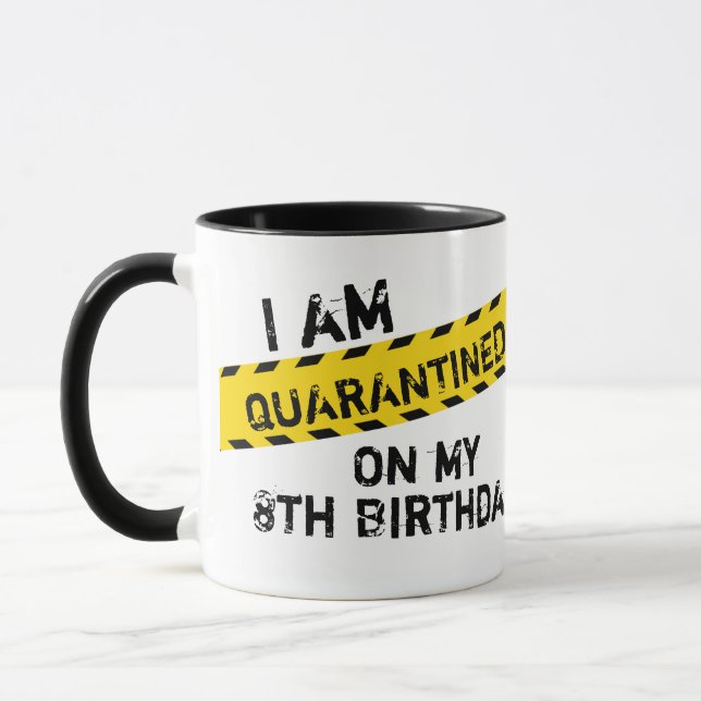 Quarantine Birthday Party, Virtual Birthday Tasse (Links)