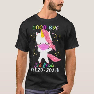 Quarantine Dabbing Unicorn 3. Klasse Letzter Tag 2 T-Shirt