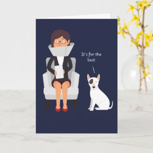 Quarantine Humor Dog Greeting Card Karte
