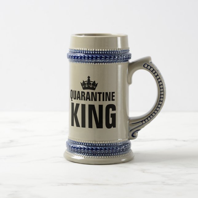 QUARANTINE KING BIER STEINS FÜR IHN BIERGLAS (Rechts)