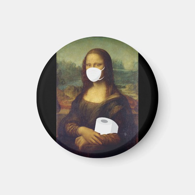 Quarantine Mona Lisa Magnet (Vorne)