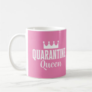 Quarantine Queen 2020 Pink Girly Virus Kaffeetasse