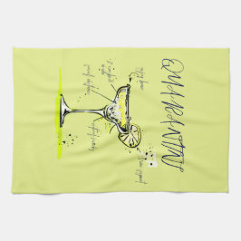 Quarantini Covid Social Isolation Cocktail Rezept Geschirrtuch