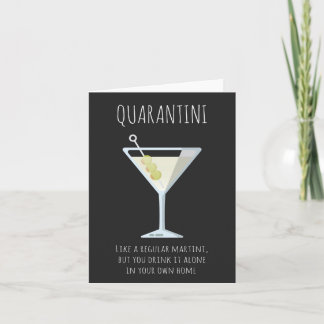 Quarantini Martini Karte