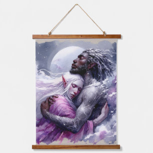 Quaraun & BoomFuzzy - Embrace Wandteppich Mit Holzrahmen