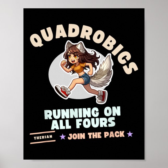 Quardrobics Therian Gear für Teenager Tween Girl F Poster (Vorne)