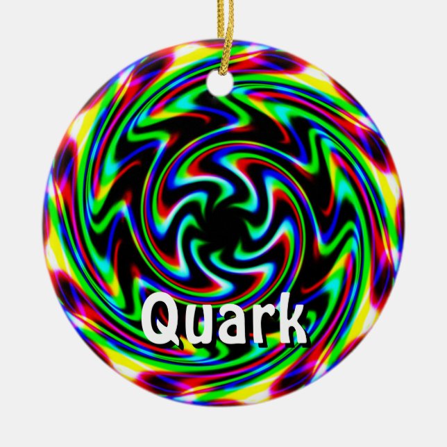 Quark (Ändern der Wörter) Keramik Ornament (Vorne)
