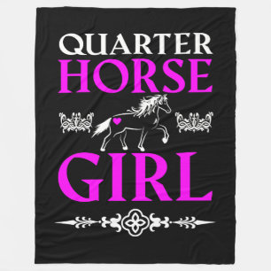 Quarter Horse Girl Fleecedecke