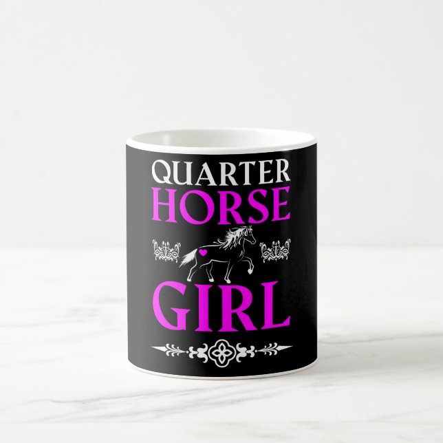 Quarter Horse Girl Kaffeetasse (Mittel)