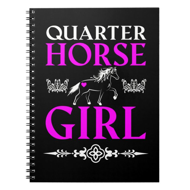 Quarter Horse Mädchen     Notizblock (Vorderseite)
