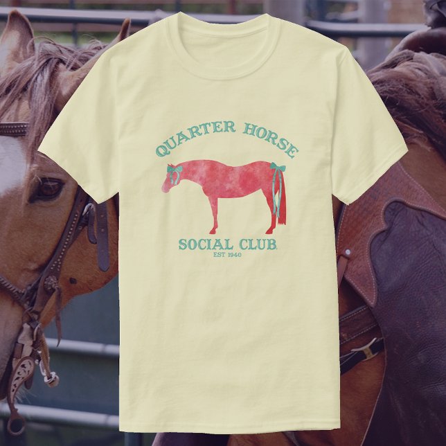 Quarter Horse Social Club | Sorrel Horse T-Shirt (Von Creator hochgeladen)