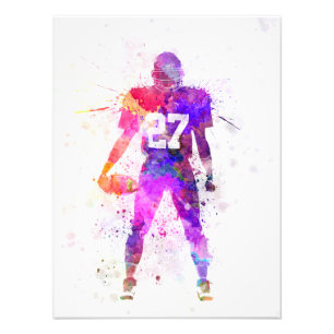 quarterback american football man zu player fotodruck