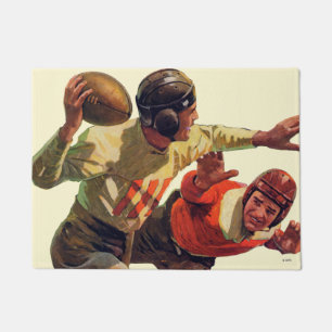 Quarterback-Durchlauf Fußmatte