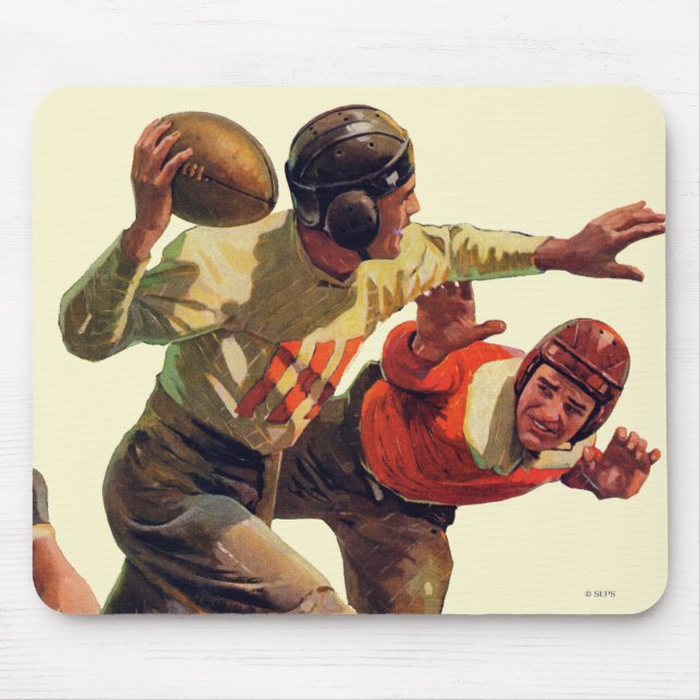 Quarterback-Durchlauf Mousepad (Vorne)