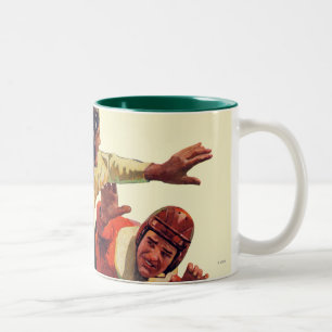 Quarterback-Durchlauf Zweifarbige Tasse