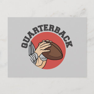 Quarterback Football T - Shirt und Geschenke Postkarte