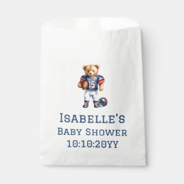 Quarterback Football Teddy Bear Baby Dusche Geschenktütchen