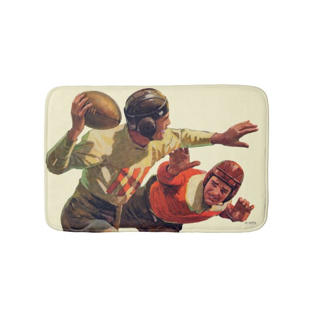 Quarterback-Pass Badematte (Vorderseite)