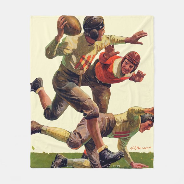 Quarterback-Pass Fleecedecke (Vorderseite)