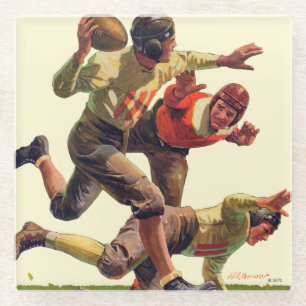 Quarterback-Pass Glasuntersetzer