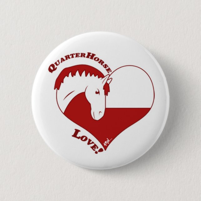 QuarterHorse-Liebe! Button (Vorderseite)