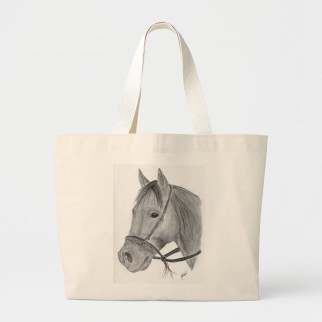 Quarterhorse-Tasche Jumbo Stoffbeutel (Vorne)