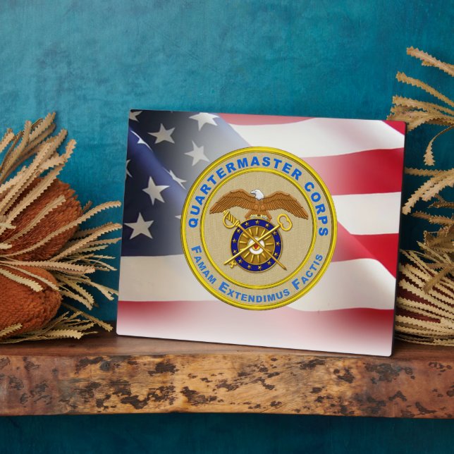 Quartermaster Corps Army Veteran Fotoplatte (Seite)