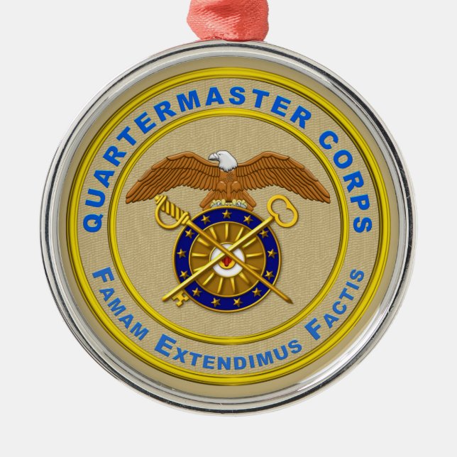 QUARTERMASTER CORPS ORNAMENT AUS METALL (Vorne)
