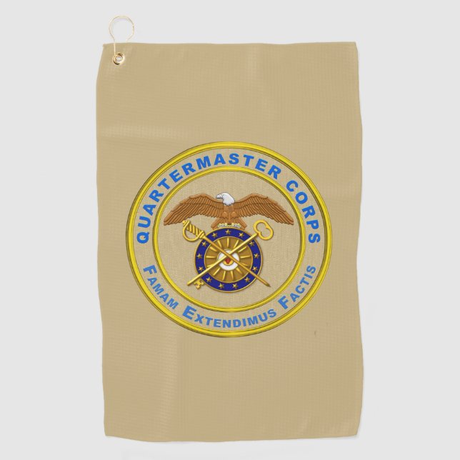 Quartermaster-Korps Golfhandtuch (Vorderseite)