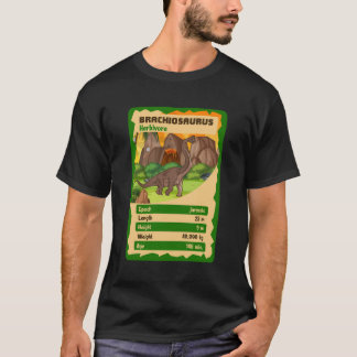 Quartet Card Brachiosaurus Dinosaurier Fakt T-Shirt