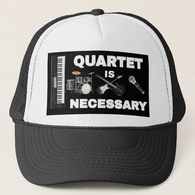 QUARTET IST ERFORDERLICH TRUCKERKAPPE (Vorderseite)