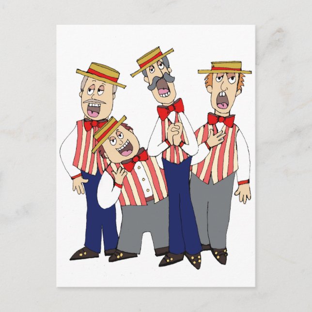 Quartett Postkarte (Vorderseite)