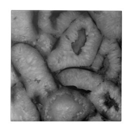 Quartz Agate Geode Schwarz-weiße Edelsteine Fliese