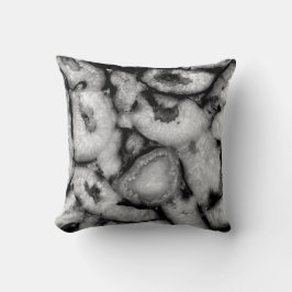 Quartz Agate Geode Schwarz-weiße Edelsteine Kissen