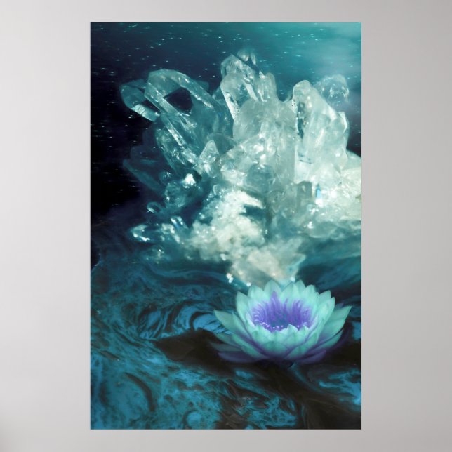 QUARTZ CRYSTAL FLUSS POSTER (Vorne)