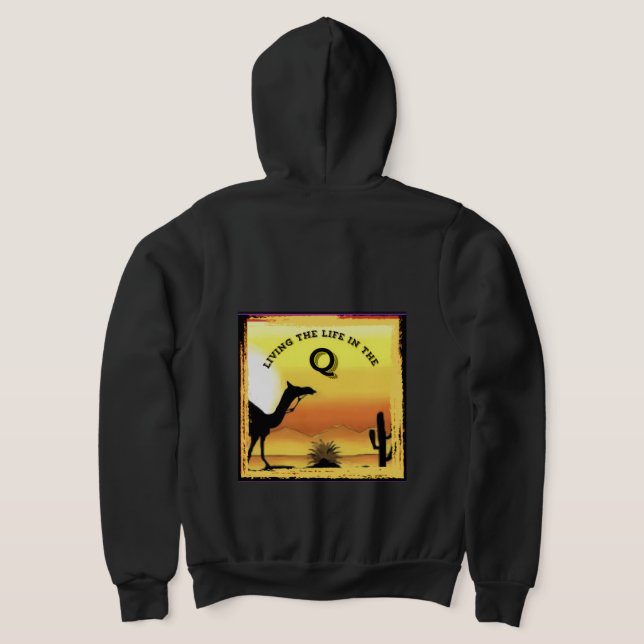 Quartzsite-Reißverschluss-Kapuzenpullover Hoodie (AblageHinten)