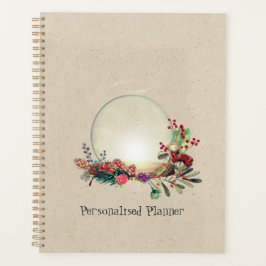 Quarz Crystal Ball Vintag Floral Journal löschen Planer