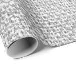 Quarzfolie Silber Grau-Graphit Monochromaten Geschenkpapier<br><div class="desc">Minimalismus und Eleganz Art Deco</div>