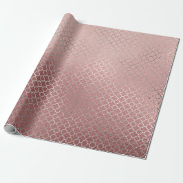 Quarzfolie Silver Glam Pink Rose Gold Shiny Geschenkpapier