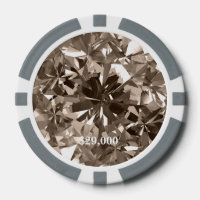 Quarzglas Gem Stone Poker Chip Strip Edge