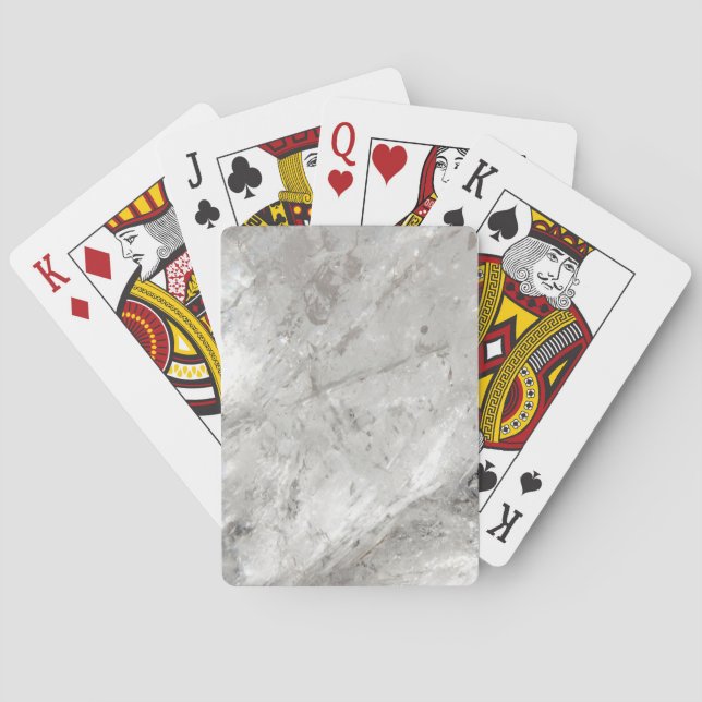 Quarzglas Zen Liebe Heilstein Glitzern Spielkarten (Rückseite)