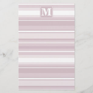 Quarzstreifen der Monogramm-Rose Briefpapier