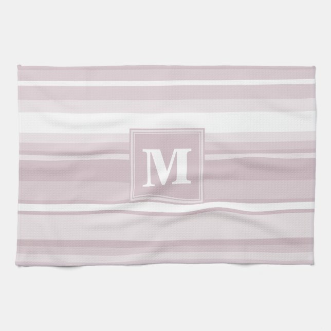 Quarzstreifen der Monogramm-Rose Handtuch (Horizontal)
