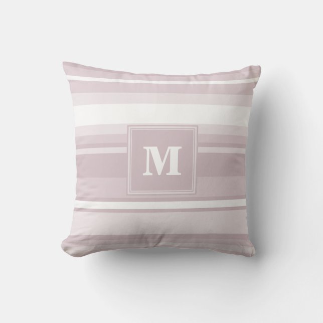 Quarzstreifen der Monogramm-Rose Kissen (Vorderseite)