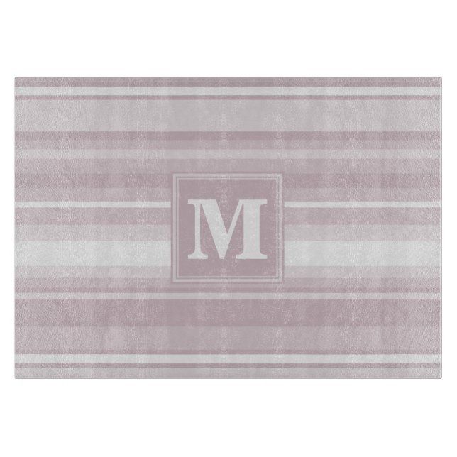 Quarzstreifen der Monogramm-Rose Schneidebrett (Vorderseite)