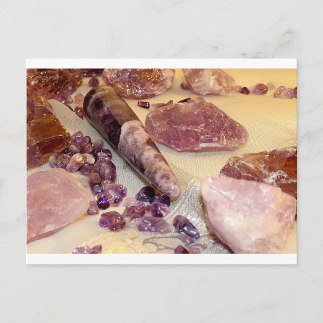 Quarztypen Postkarte (Vorderseite)