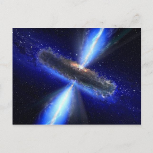 Quasar Postkarte (Vorderseite)