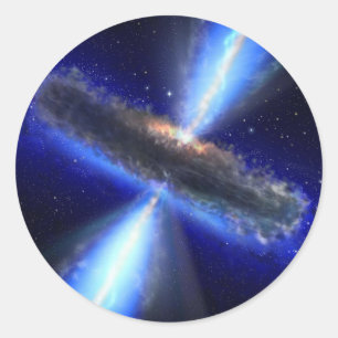 Quasar Runder Aufkleber