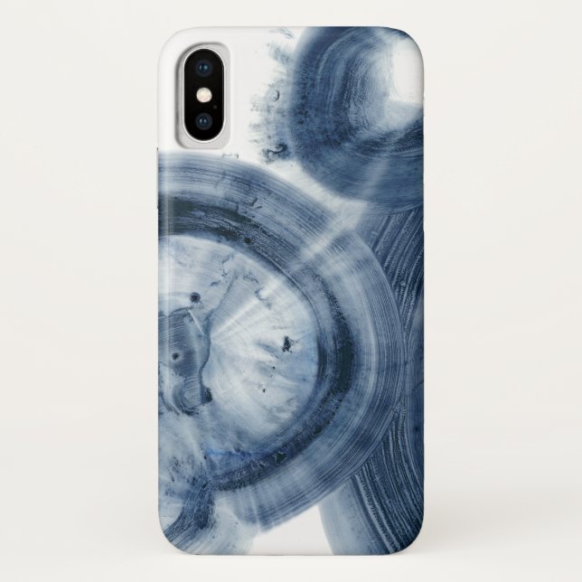 Quasare - Inky Blue Circles Case-Mate iPhone Hülle (Rückseite)
