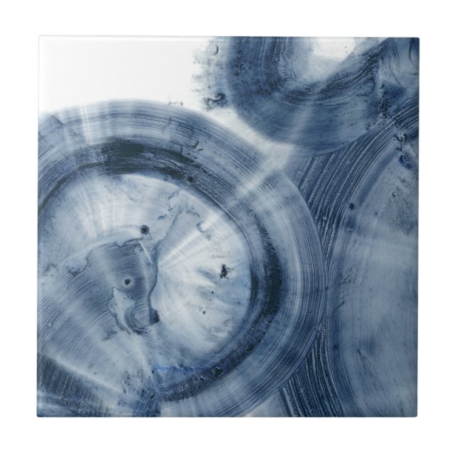 Quasare - Inky Blue Circles Fliese (Vorderseite)